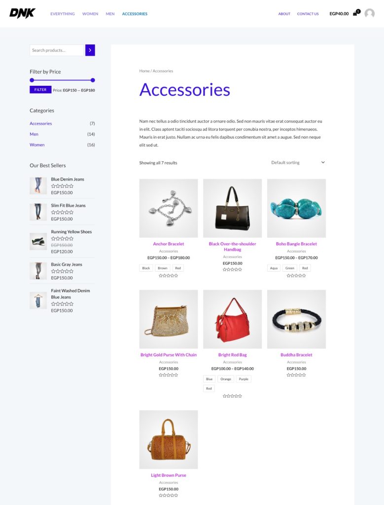 More accessories store